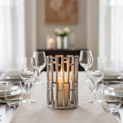 Delphi Aluminum Tabletop Lantern