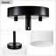 Mini-luminaire suspendu noir mat avec abat-jour en verre blanc, luminaire suspendu à intensité variable réglable-1195875975