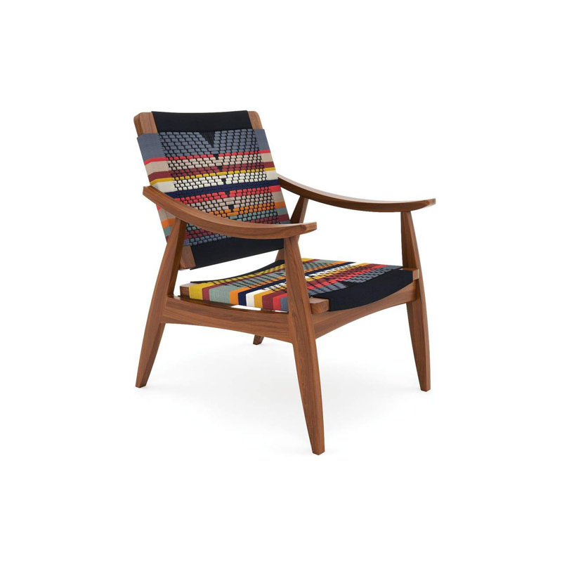 Izapa Armchair, Natural/Spa Cross Braided Cord, Brown