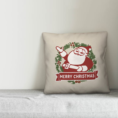  Santa Throw Pillow