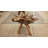 Glass Top Solid Wood Base Dining Table