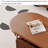 Simple solid wood oval-shaped coffee table