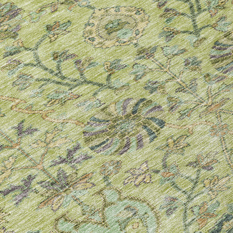 Machine Washable Indoor/Outdoor Chayden ACN1087 Mint Rug, Rectangle 1'8" x 2'6"