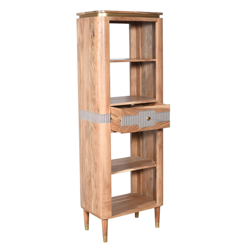 Wilton 175 cm H x 60 cm W Solid Wood Standard Bookcase