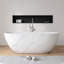 Baignoire de trempage autoportante en résine 63 po x 30 po-124883375