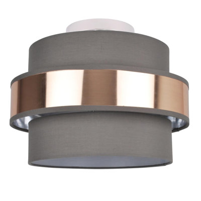 Tryon Fabric Semi Flush Mount