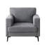 Fauteuil club en lin Blannie-1862683006
