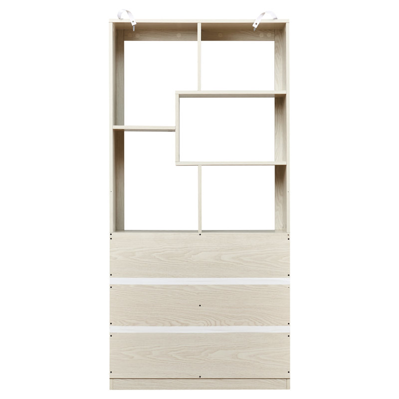 Bibliothèque ouverte en bois Free Combination, White