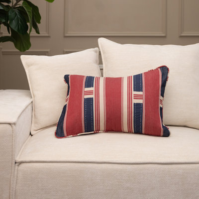 Caido Striped Cotton Throw Pillow