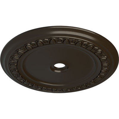 Endurathane Caputo Ceiling Medallion, 41"OD x 4"ID x 2 3/8"P (Fits Canopies up to 5 1/2"), Hand-Painted Stone Hearth Finish