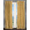 Panneau de rideau simple uni semi-diaphane avec passe-tringle