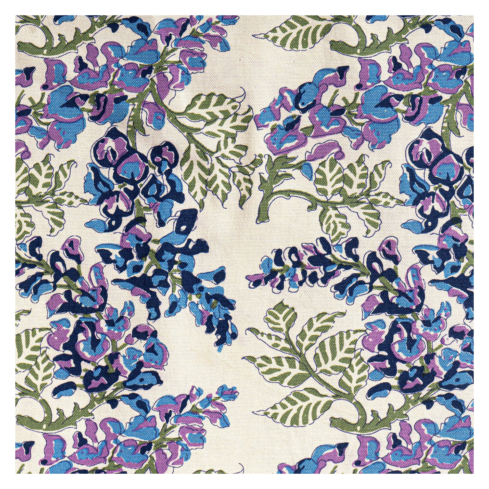 Kappa Floral Table Runnner, 72" x 16", Blue/Green