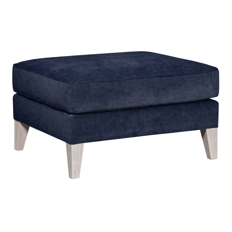 Burlingame Upholstered Ottoman, Dove Gray, Nadia Eclipse