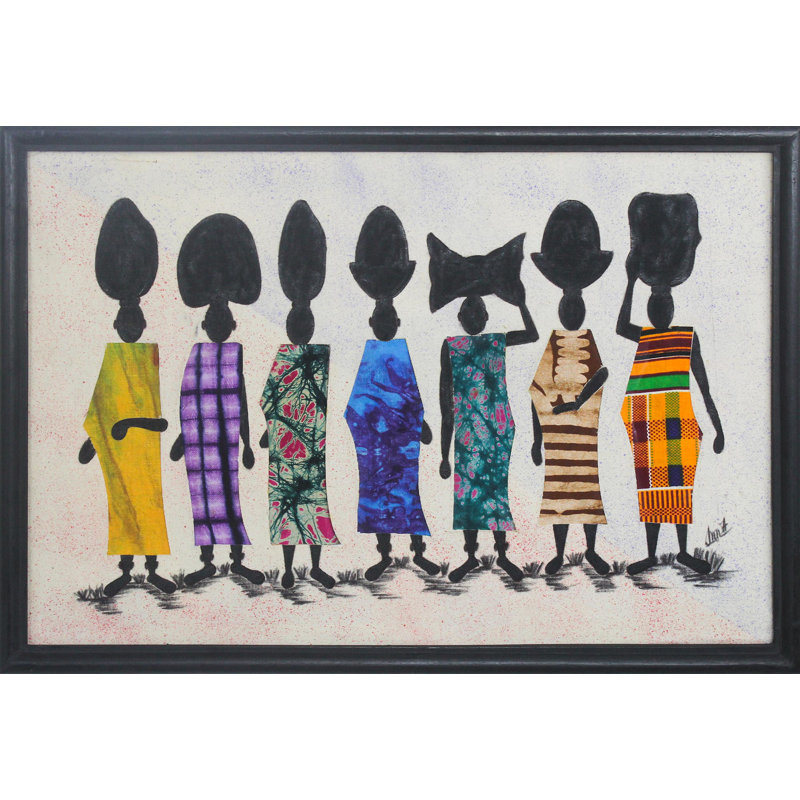 « immigrants batik », reproduction d’art encadrée