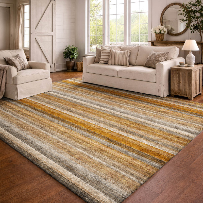 Tapis à poils longs de qualité supérieure lavable à la machine Dream ADS543, Paprika, 10' x 14'
