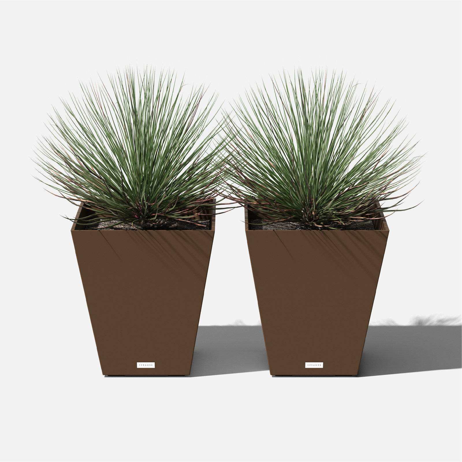 Pure Series 19" Pot Planter, Espresso, 22" H x 19" W x 19" D, 2