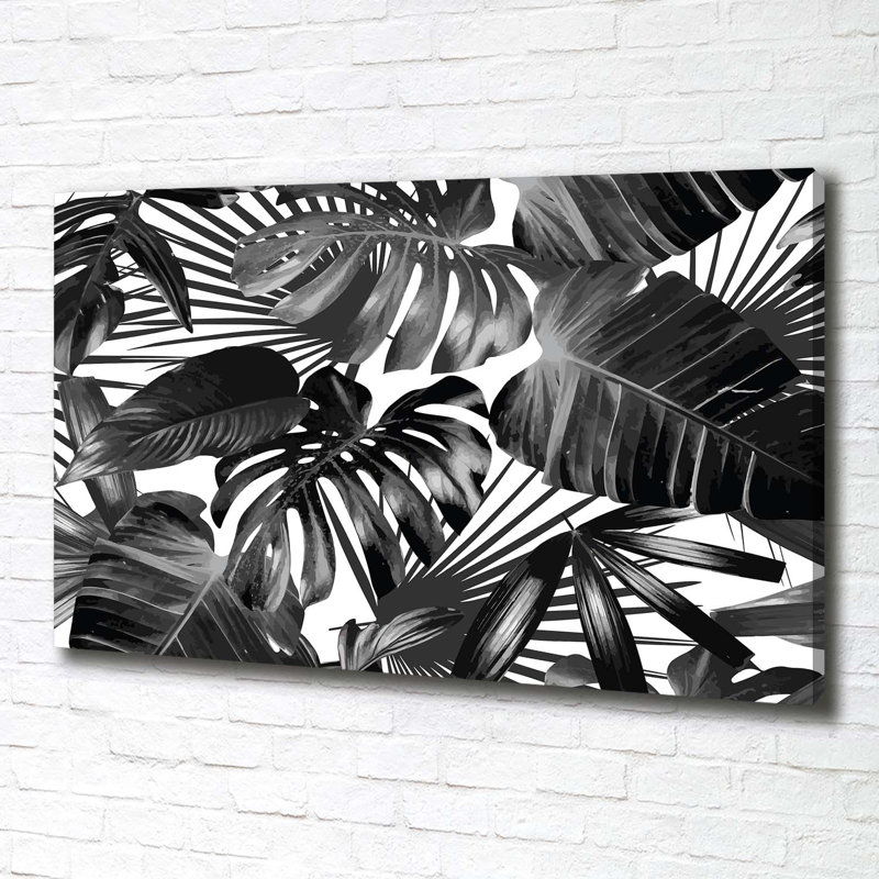 Tropical Leaves - Wrapped Canvas Print