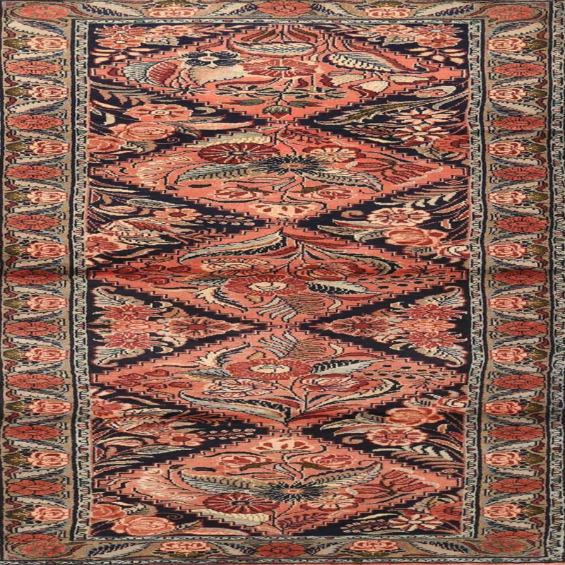 Ackeron Floral Indoor Rug, Square 3'