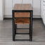Kestner 2 - Person Dining Set with Table & Stools Industrial Rustic Brown Furniture