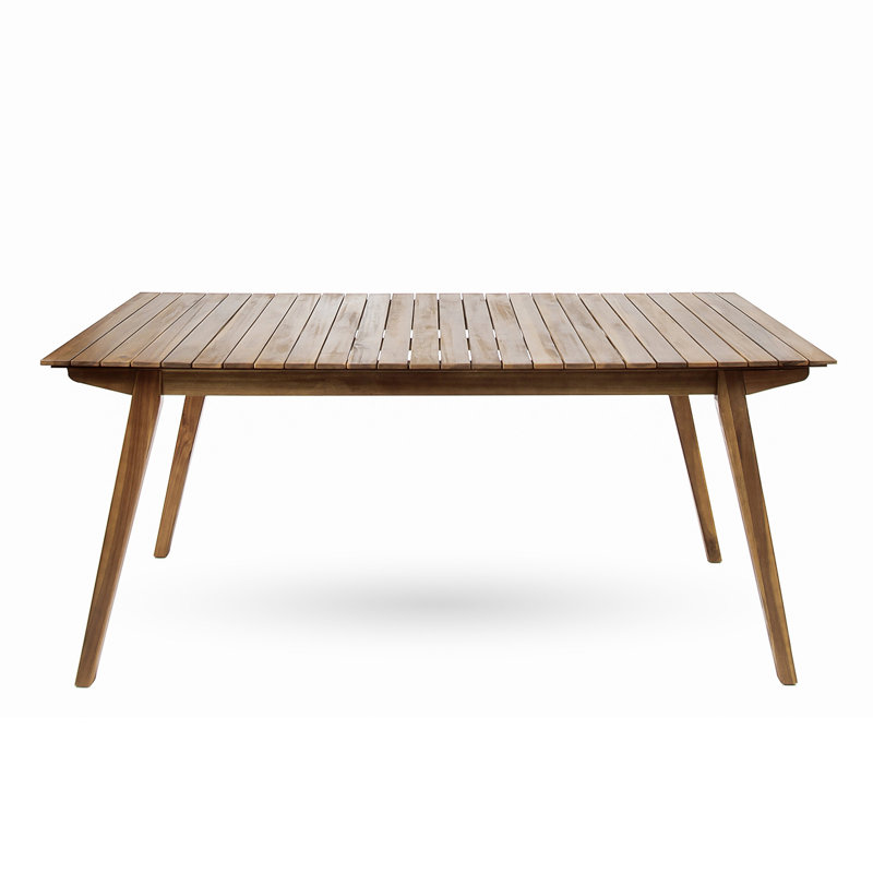 Outdoor 69" Solid Wood Dining Table(Only Including Table)