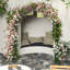 Garden Arch Metal 2.4x1.6M Trellis Support Frame Gate Archway with Sturdy Base Arched Plant Stand for Climbing Plants, Roses, Vegetables, Wedding Decoration-951887627