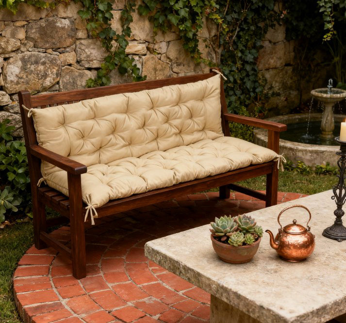 Remplacement de 3 places pour la balançoire, le coussin de banc capitonné pour le mobilier d'extérieur, le canapé / canapé de patio
