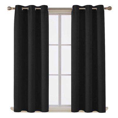 My Home Store Ultra-Soft Blackout Curtains Enguerran with Eyelets and Tie Backs