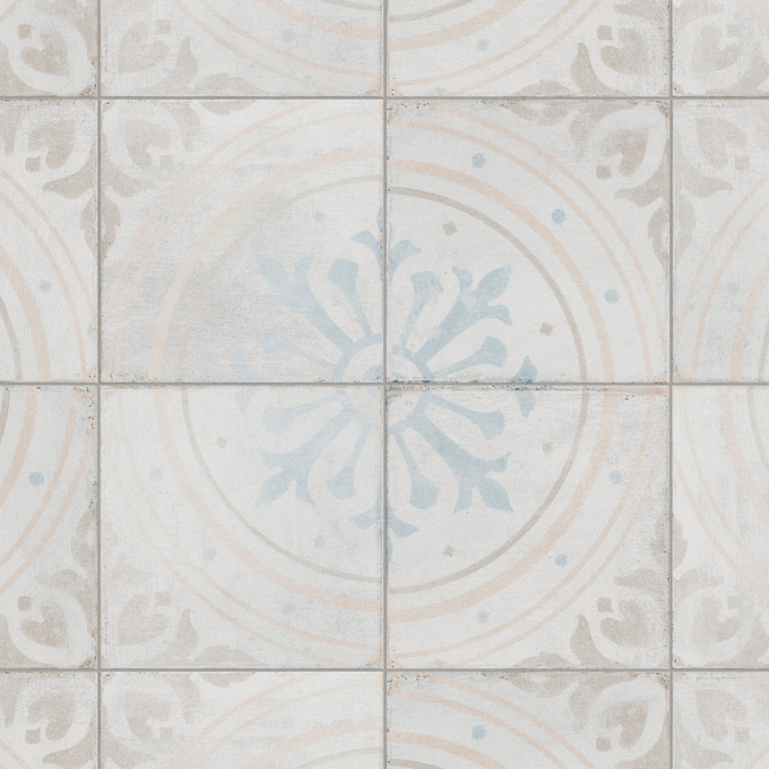 Barcelona 6" x 6" Porcelain Patterned Wall & Floor Tile Merola Tile