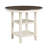 1Pc Counter Height Table With 2X Display Shelves Transitional Style Furniture