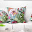 Coussin en aquarelle de motif floral cactus-29827883-29854342