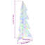 vidaXL Christmas Tree with 240 LEDs Acrylic-36832954-36832944
