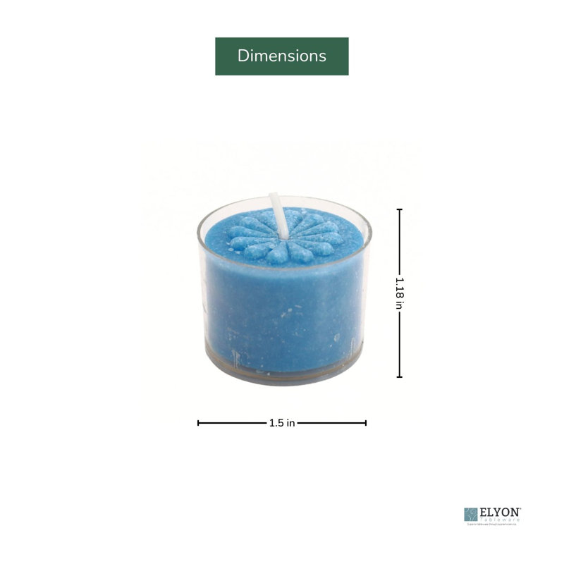 Bougies chauffe-plat Elyon, Bleu