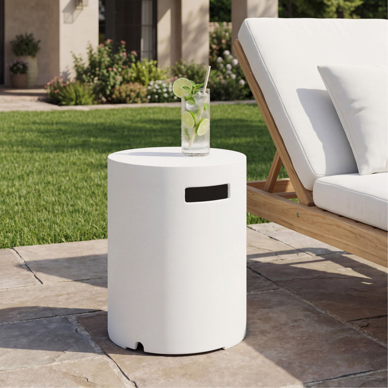 Porte-réservoir / table d'appoint 16 x 20 pouces MGO, blanc