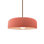 Radiance - luminaire suspendu 1 lumière Spire - rosé brillant - laiton brossé - l 10 po x H 3,75 po - DEL dédiée - tige rigide