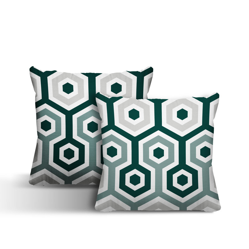  Coussin intérieur / extérieur, L 17 po x H 17 po, Émeraude
