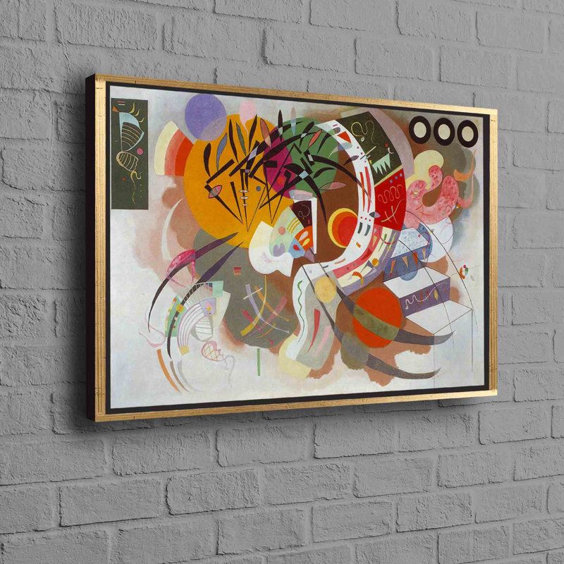 Print on Canvas, Framed Print without Mat, Gold, 25cm H x 35cm W