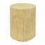 Table d'appoint de patio, texture semblable au bois, couleur brun antique