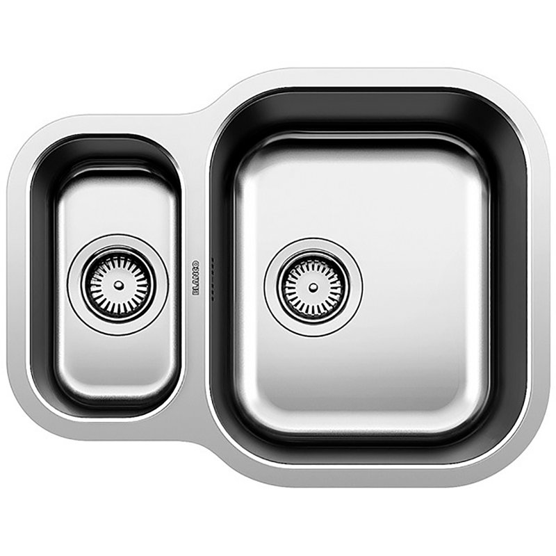 Essential 58.2 x 45cm Double Bowl Undermount Kitchen Sink