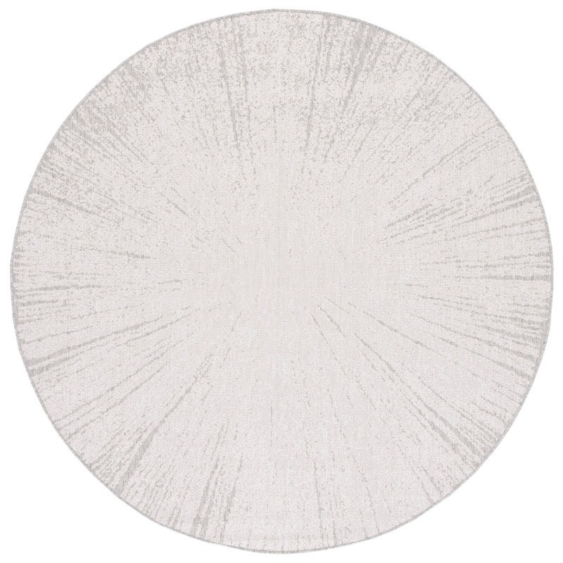 Tapis intérieur / extérieur Damire Performance Abstract, Rond 6 pi 7 po