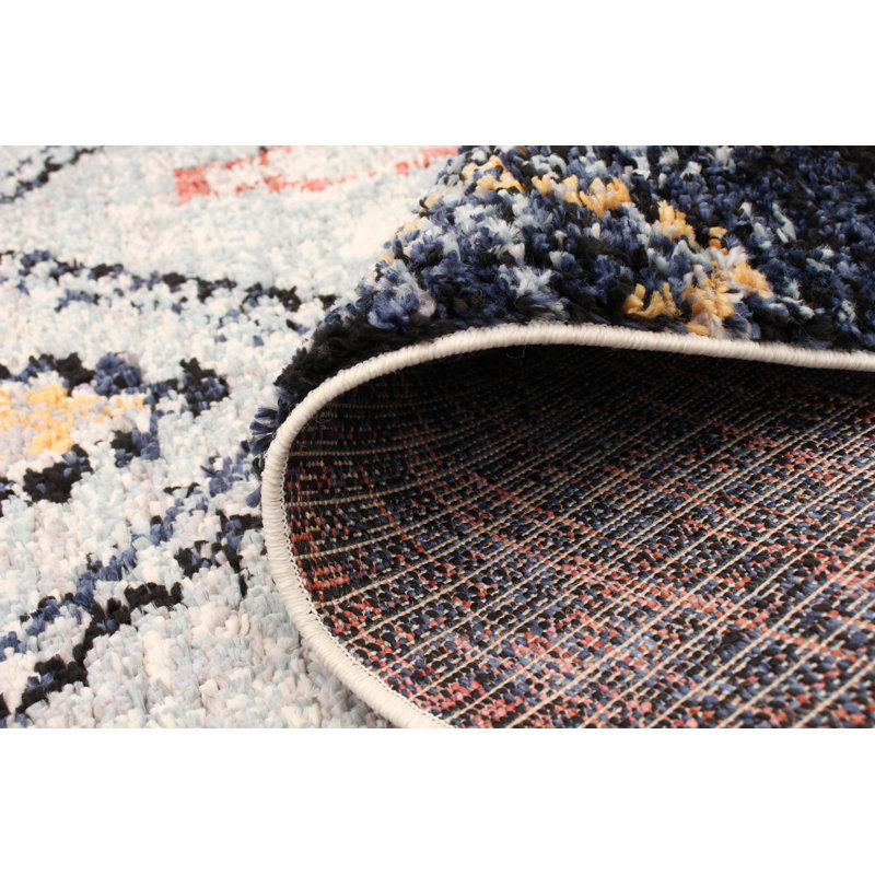 Stigall Geometric Indoor Rug, Rectangle 5'3" x 7'3"