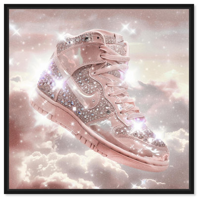 Sparkling Sneaker in Sky Fashion Art Canvas Print by Art Remedy