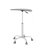Adjustable Height Tempered Glass Table, Desk Table With Lockable Wheels, Side Table-85470687