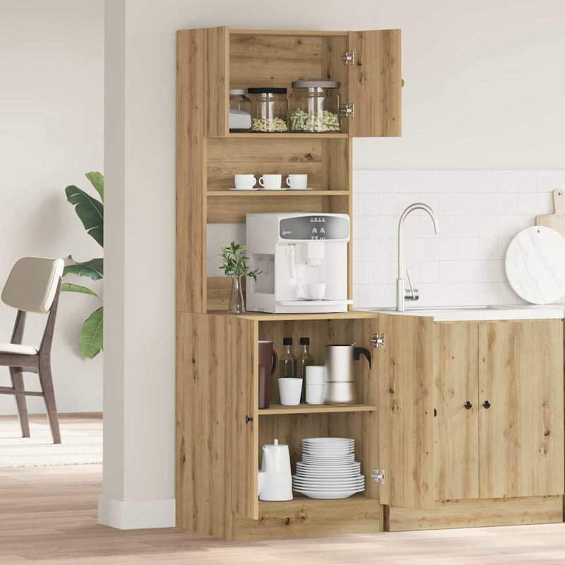 Kitchen Cabinet 60X50x180 Cm Engineered Wood, Artisan Oak