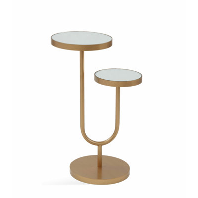 Ericson Mirrored Glass Top End Table