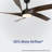 Kappler 60-Inch Indoor/Outdoor Ceiling Fan with ABS Blades, Matte Black with Dark Brown Blades,6CCT Selectable LED, Whisper-Silence DC Motor, Remote (5-Blade)-882306571-882306570