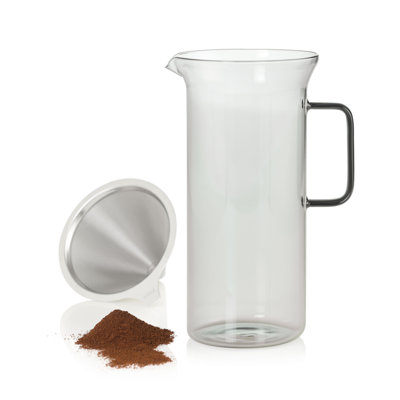 Adhoc Impact Pour Over Coffee Maker In Grey Glass 33oz