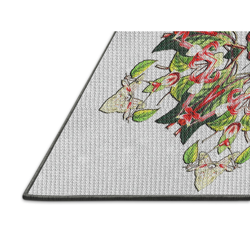 Vert Tapis décoratif, Rectangle 8 pi x 10 pi