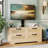 Rattan TV Stand with Mount – 4-Drawer Dresser Entertainment Center for TVs Up to 70 Inch-1093570163