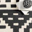 Tapis noir lavable à la machine-107939249