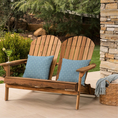 Comfortable Outdoor - Made From Fine Wood Love Seat Create A Peaceful Backyard